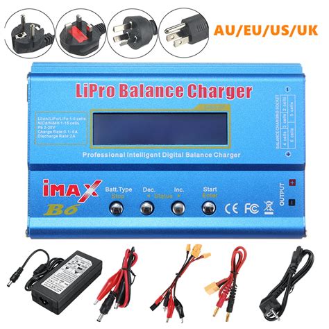 Imax B6 80w 6a Lipo Battery Balance Charger Xt60 Plug With Power Supply Adapter Sale