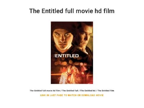 The Entitled Full Movie Hd Film