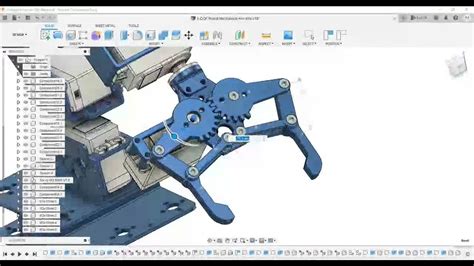 Fusion 360 Join And Motions With Arm Robot Gripper Youtube