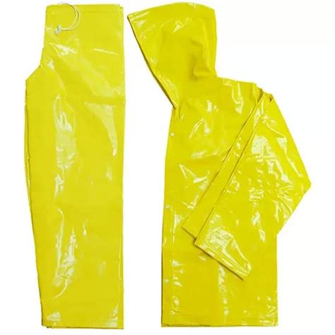 Conjunto Chuva Impermeavel Calça E Jaqueta Amarela Plastcor MercadoLivre