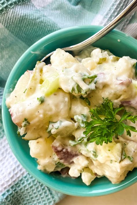 Homestyle Red Potato Salad With Dill Pickles Amycaseycooks