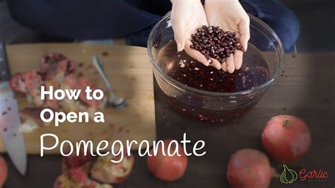 How To Open A Pomegranate Youtube