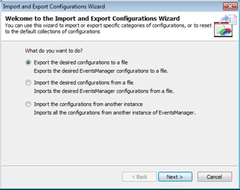 Exporting Configurations To A File Gfi Support