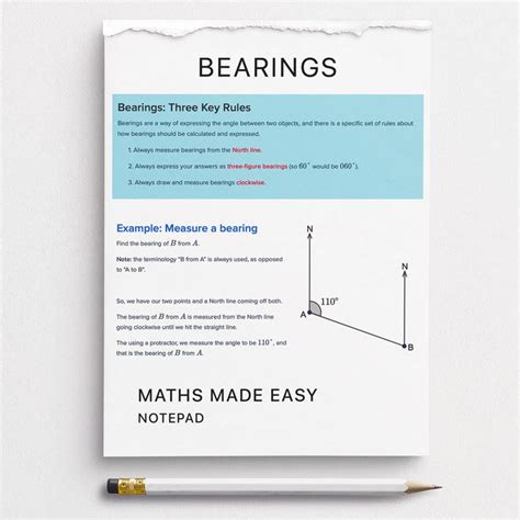 Bearings Math Notes Math Methods Learning Mathematics