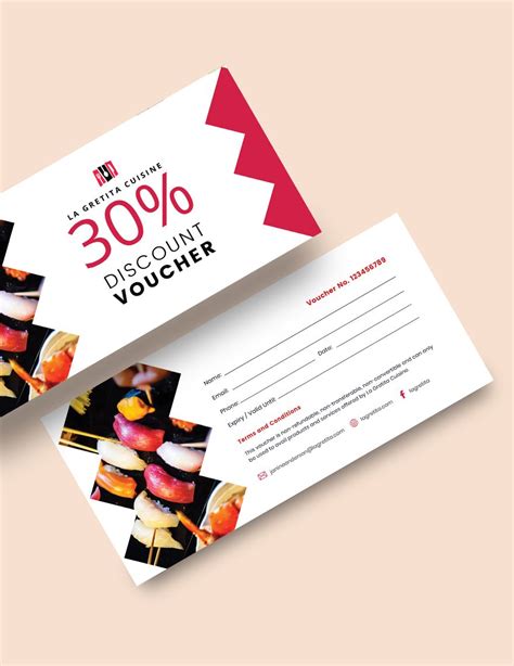 Printable Restaurant Voucher Template in Word, Publisher, Pages ...