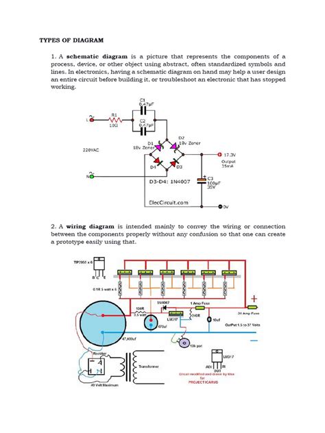 Types of Diagram and Symbols | PDF | Capacitor | Electrical Resistance And Conductance