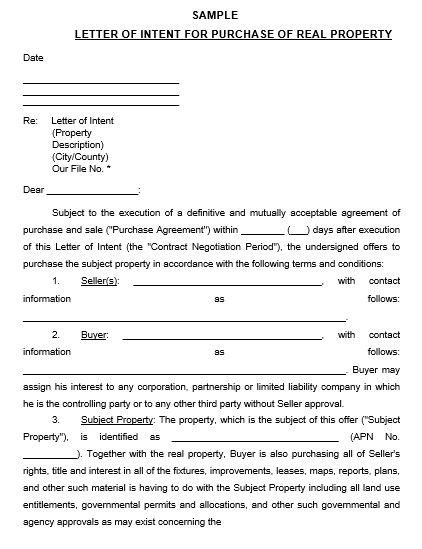 Free Letter Of Intent Loi Template Pdf Word 47 Off