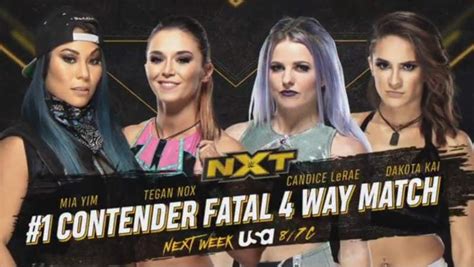 Fatal 4 Way For The 1 Contender For The Nxt Womens Championship