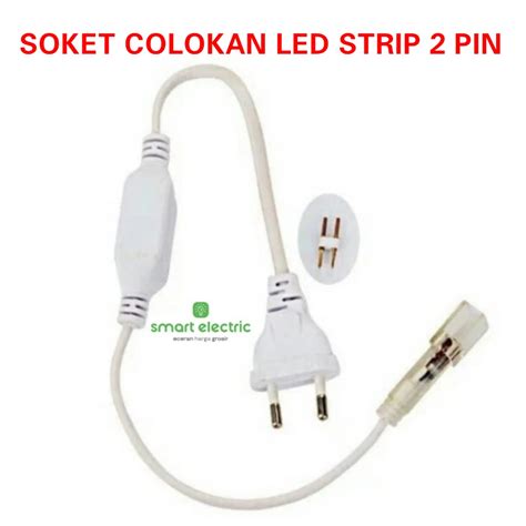 Jual Soket Lampu Led Strip Smd 5050 2 Pin Adaptor Led Selang Konektor Shopee Indonesia