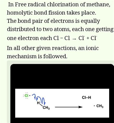 Homolytic Bond Fission Takes Place In