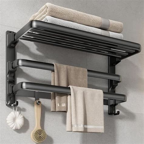 Voldra Inch Towel Rack Bathroom Towel Shelf With Towel Bar