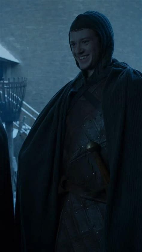 Not the warmest welcome. Joseph Quinn from Game of Thrones