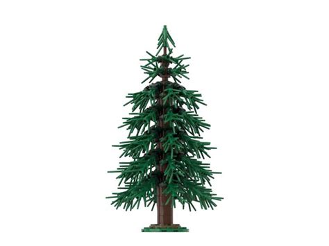 Lego Moc Pine Tree By Brickartlille Rebrickable Build With Lego