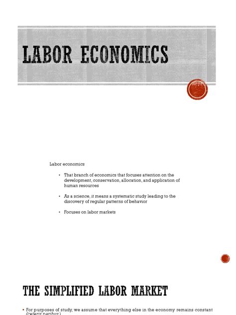 Labor Economics | Download Free PDF | Labour Economics | Elasticity ...