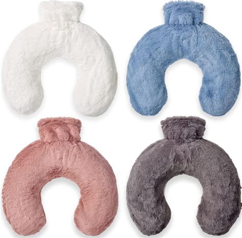 Polar White Luxury Hot Water Bottle With Soft Fluffy Faux Fur Cover 1 8L Capacity Buy Now