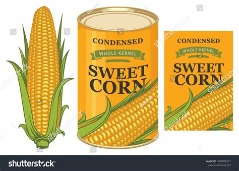 Vector Banner Canned Sweet Corn Corn Stock Vector (Royalty Free) 1688085571 | Shutterstock