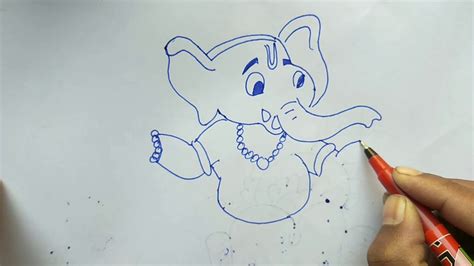 How To Draw Ganesh Ji Step By Step ~ Ganesh Ji Bodaswasuas