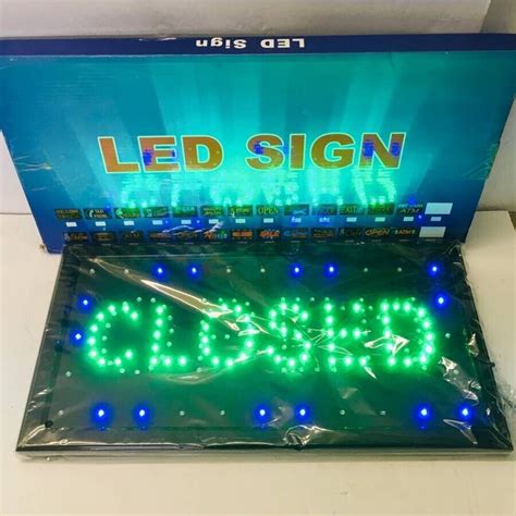 Ultra Bright LED 2 in 1 Open Closed Sign Business Signage for Food ...