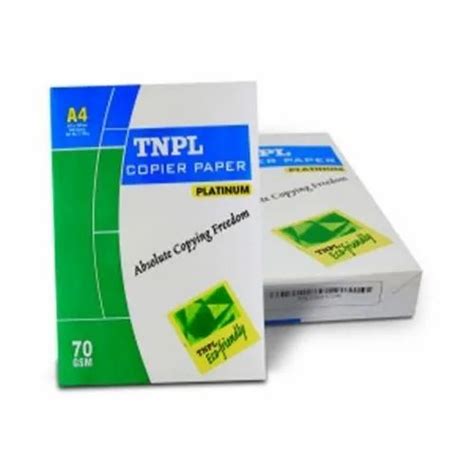 TNPL Platinum Copier Paper GSM 70 GSM Size A4 At 150 Packet In