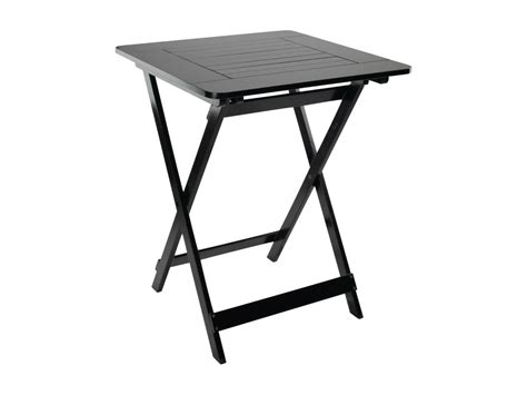 Table Pliante En Bambou Vernis X X Cm Noir House