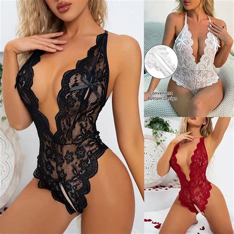 Women S Sexy Lingerie Sleepwear Babydoll Underwear Lace Dress G String