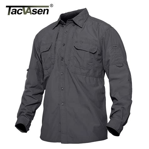 TACVASEN camisas tácticas para hombre camisas ligeras de secado rápido