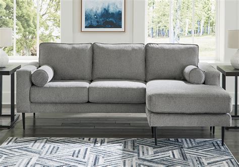 Hazela Charcoal Sofa Chaise - Lexington Overstock Warehouse