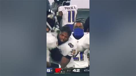 Lamar Jackson Reaction To The Game Winning Kick Youtube