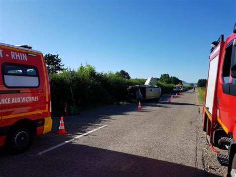 Issenheim Accident sur la RD83 une famille miraculée