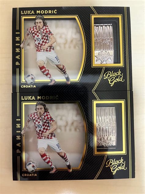 Panini Black Gold Soccer Luka Modric Croatia Man Of The Match Hobbies