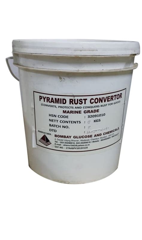 Rust Convertor Marine Grade Pyramid Packaging Type Plastic