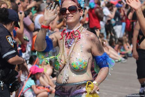 Coney Island Mermaid Parade Naked And Nude In Public Pictures