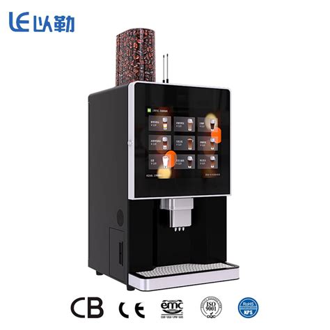 Freshly Ground Coffee Vending Machine Bean To Cup 17 Inch Screen