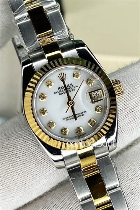 Rolex Datejust Mm Sedef Kadran Bayan Kol Saati