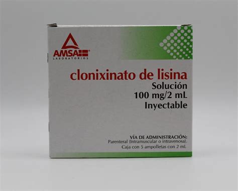 Clonixinato De Lisina Ml Solucion Inyectable Ampolletas Farma Gen