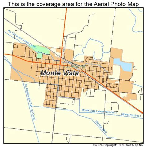 Aerial Photography Map Of Monte Vista Co Colorado