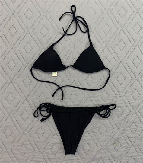 Bikini Bra Tie Side Beach Triangle Swimsuit Women S Fashion Swimwear Bikinis Swimsuits On