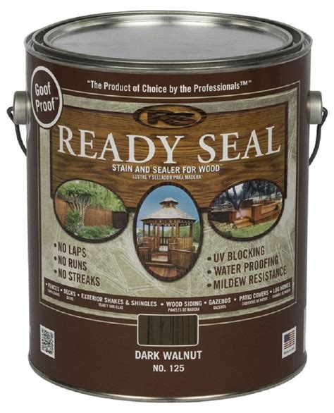 Buy Ready Seal 125 Dark Walnut Exterior Wood Stain And Sealer 1 Gallon