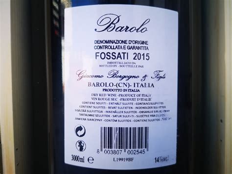 Giacomo Borgogno Figli Fossati Barolo Docg Dubbele Magnum