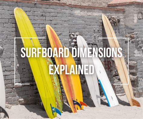 Surfboard Dimensions Explained Wetsuit Wearhouse Blog