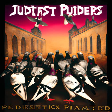 Judas Priest Album Cover with Pigeons · Creative Fabrica