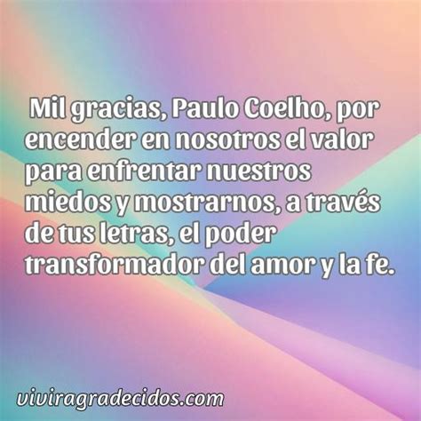 Mejores Frases De Agradecimiento Por Paulo Coelho Vivir Agradecidos