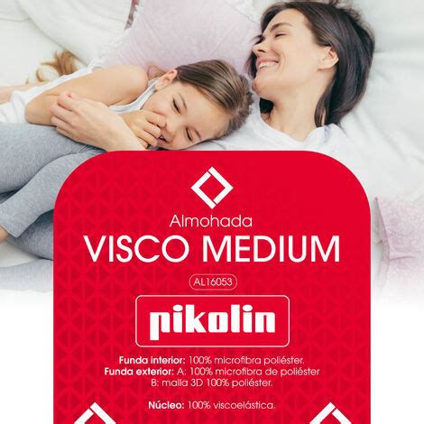 Pack Almohadas Pikolin Visco Viscoel Sticas Y Transpirable Doble Funda