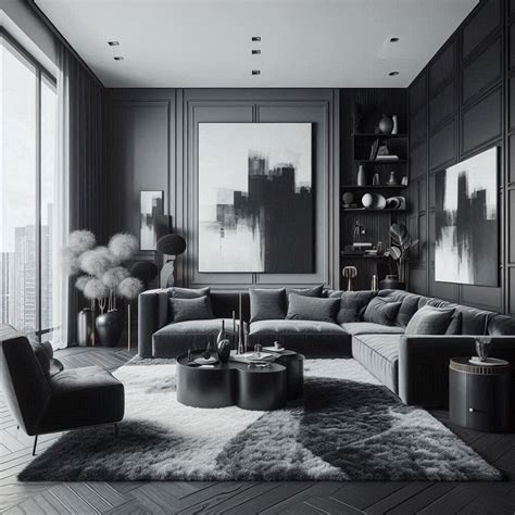 15 Stunning Black and Grey Living Room Ideas for Elegance