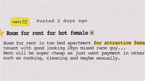 Creepy Tactics Of ‘sex For Rent Landlords Exposed By Bbc