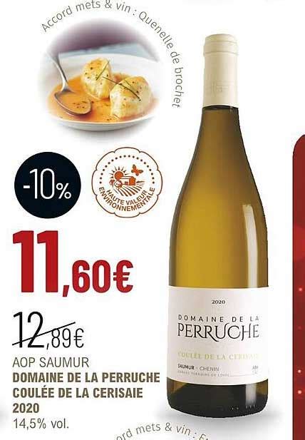 Promo Aop Saumur Domaine De La Perruche Coulée De La Cerisaie 2020 14 5