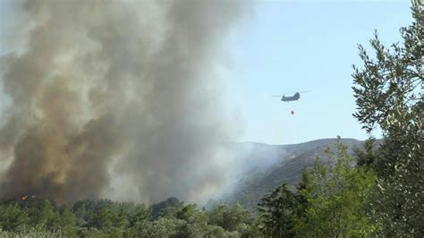 Firefighting Plane Crashes In Greece As Wildfires Rage Herald Sun