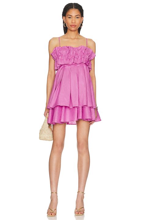 Aureta Penelope Mini Dress In Pop Lilac REVOLVE