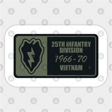 25th Infantry Division Vietnam - Us Army Vietnam Patch - Sticker ...