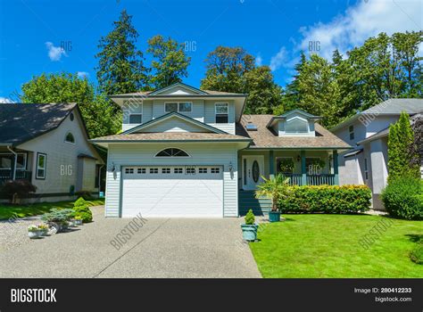 Suburban House British Image And Photo Free Trial Bigstock